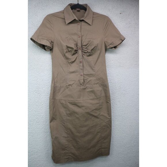 Reiss Button Down Midi Dress-Size 10-Lined-Side Zip - Picture 1 of 11